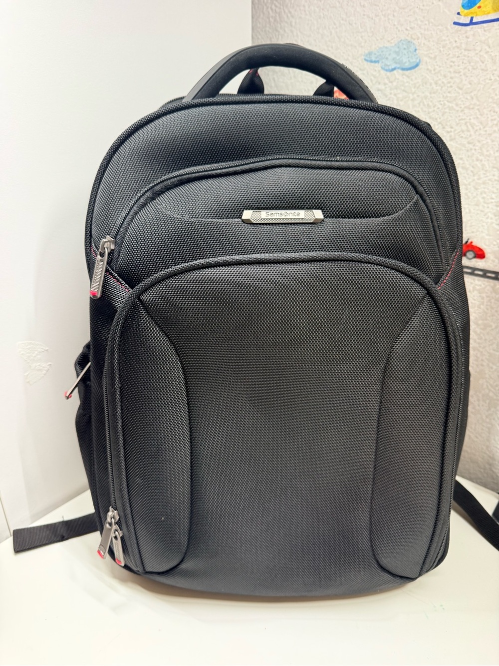 Samsonite Black Men's Backpack with Front Organizer Pockets